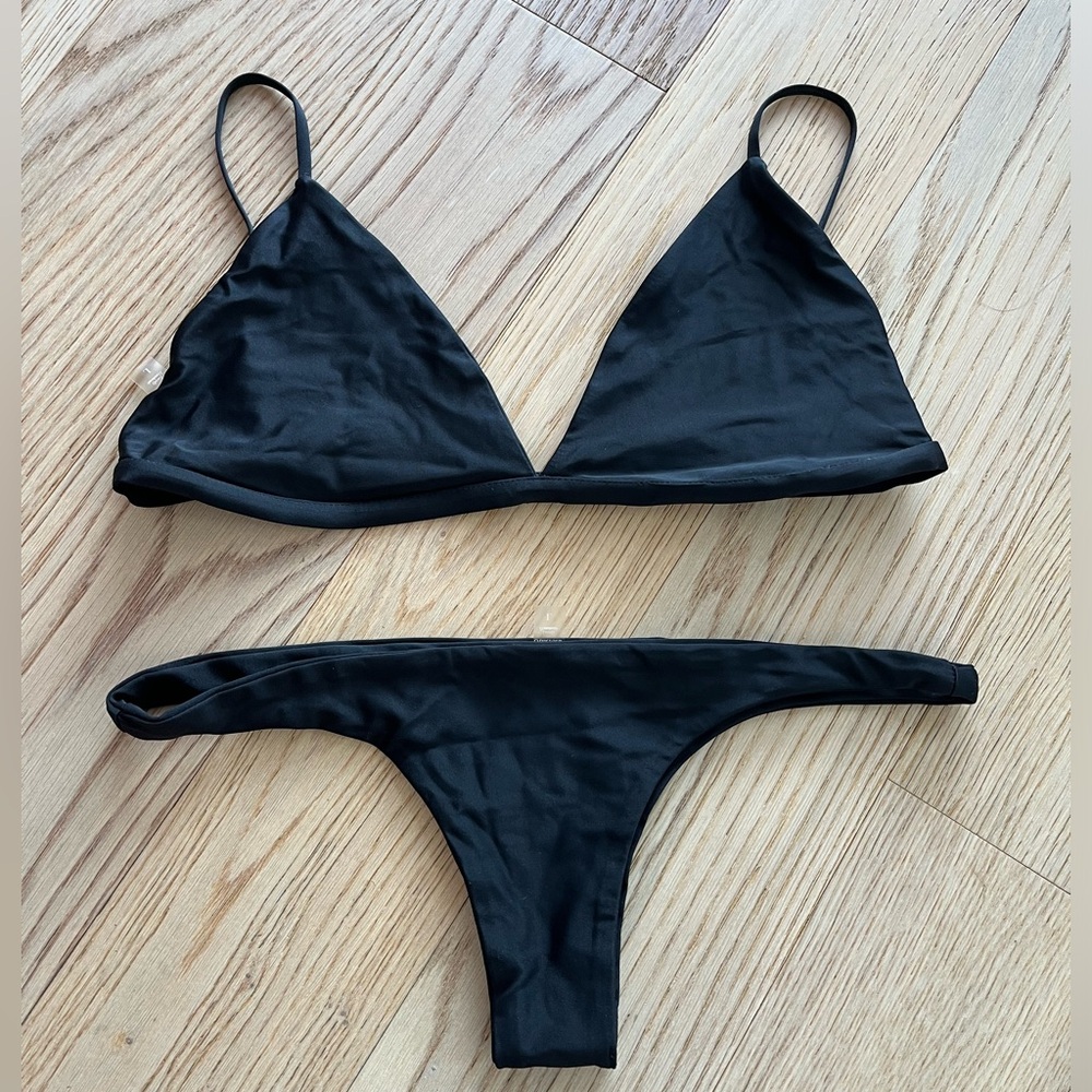 Othersea Black Triangle Bikini Set